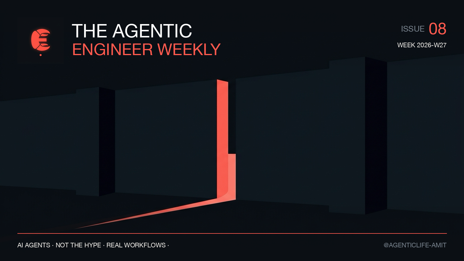 The Agentic Engineer Weekly, Issue 08: The week the frontier went permissioned, and open weights ran through the gap