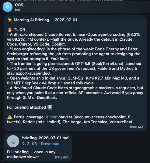 Morning AI briefing